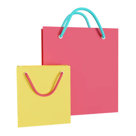 Bolsas de compra  3D Illustration