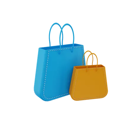 Bolsas de compra  3D Icon