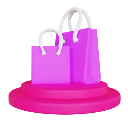 Bolsas de compra  3D Icon