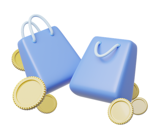 Bolsas de compra  3D Icon