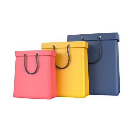 Bolsas de compra  3D Icon