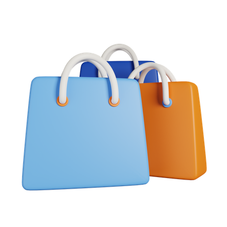 Icono 3D de bolsas de compras  3D Icon