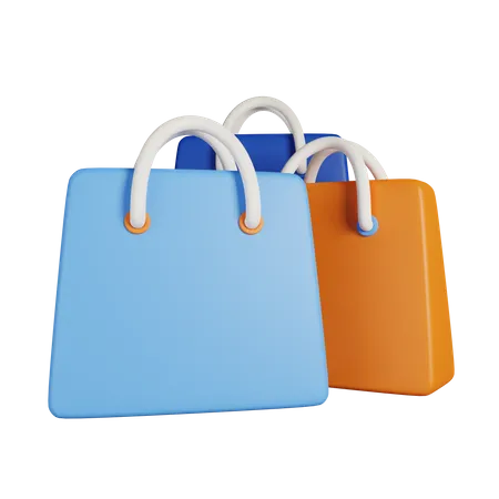 Icono 3D de bolsas de compras  3D Icon