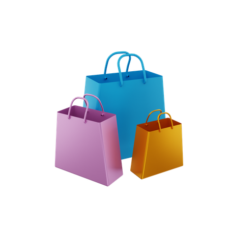 Bolsas de compra  3D Icon