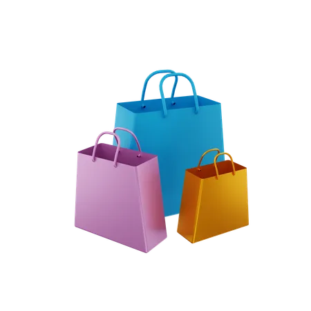 Bolsas de compra  3D Icon