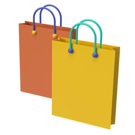 Bolsas de compra  3D Icon