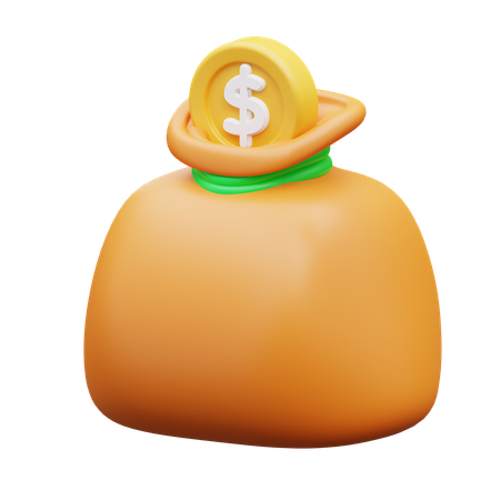 Bolsas de dinero  3D Icon