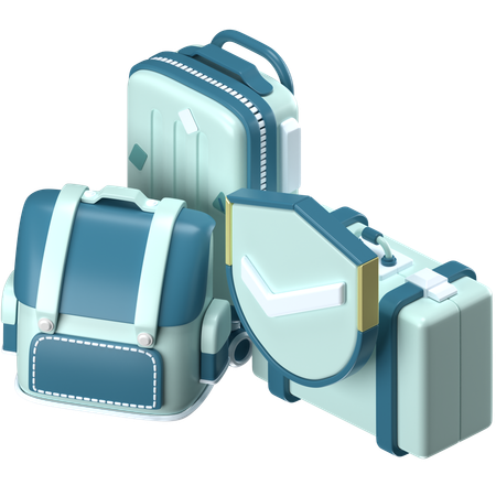 Bolsas de viaje  3D Icon