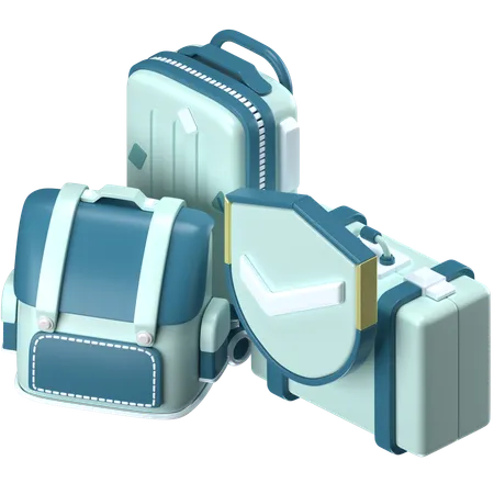 Bolsas de viaje  3D Icon