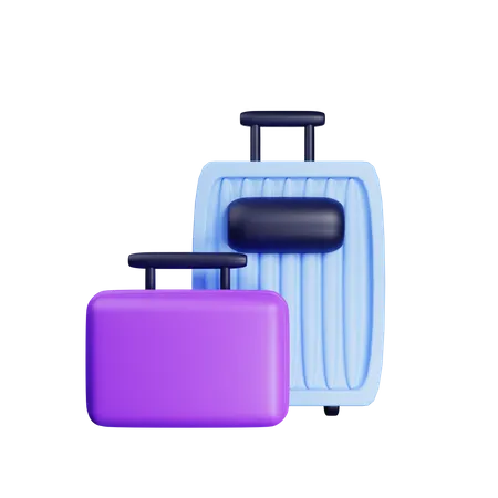 Bolsas de viaje  3D Icon