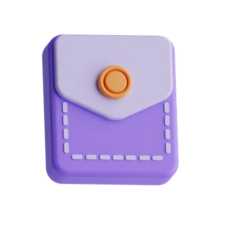 Bolsillo  3D Icon