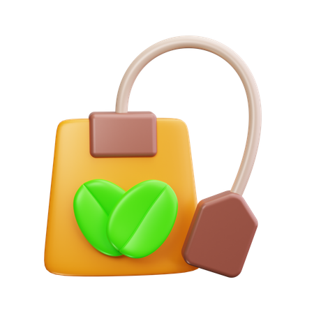 Bolsa de té  3D Icon