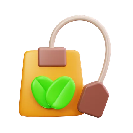 Bolsa de té  3D Icon