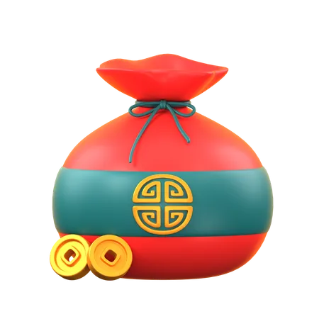 Bolso chino  3D Icon