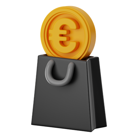 Bolso euro  3D Icon