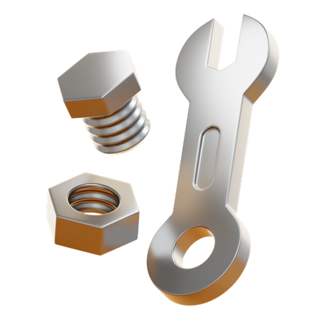 BOLT AND NUT  3D Icon