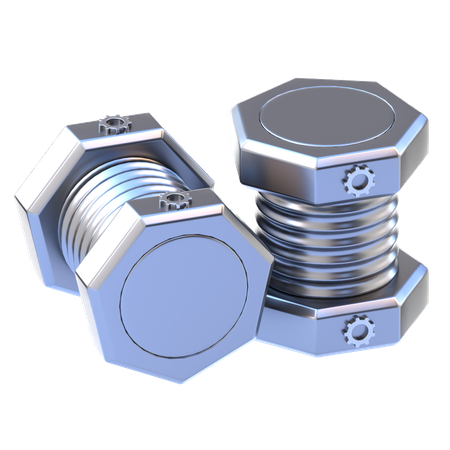 Bolt and Nut  3D Icon