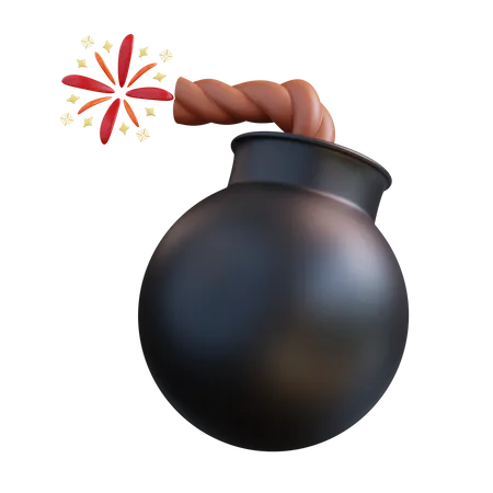 3 D Illustration Bomb 3D Icon