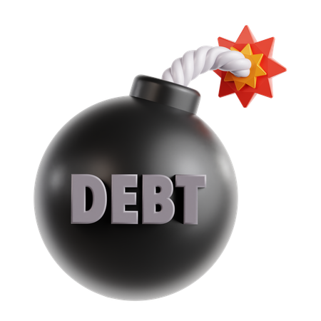 Bomb Debt  3D Icon