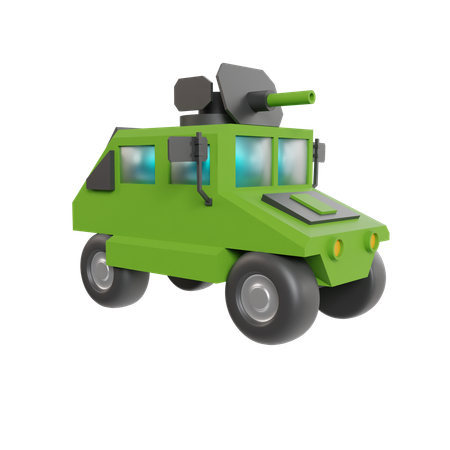 Bomb Launcher Vehicle  3D Icon