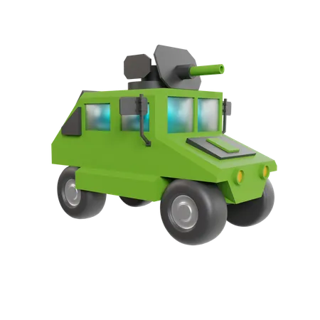 Bomb Launcher Vehicle  3D Icon