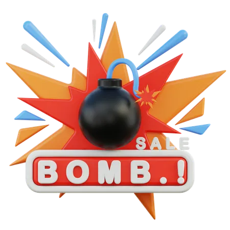 Bomb Sale  3D Icon