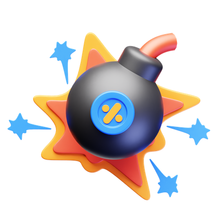 Bomb Sale  3D Icon