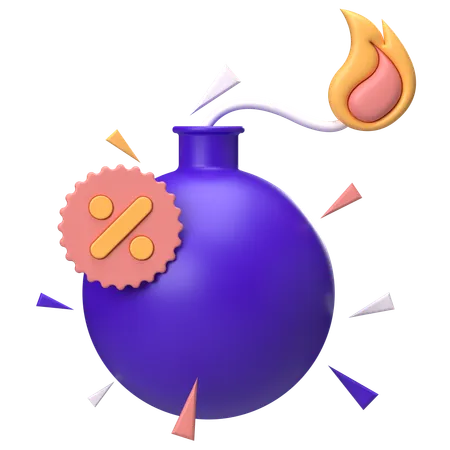 Bomb Sale  3D Icon