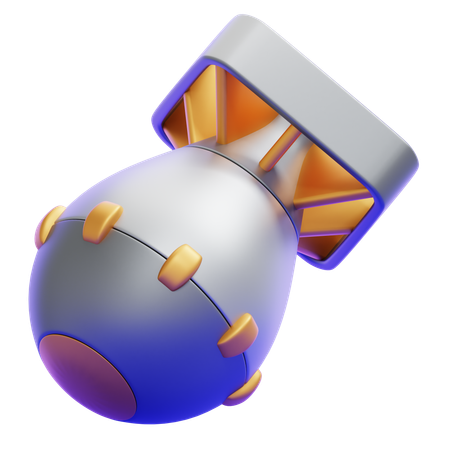 Bomba atômica  3D Icon