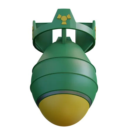 Ilustracion 3 D Bomba Atomica 3D Icon