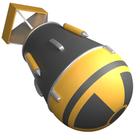 Bomba atómica  3D Icon