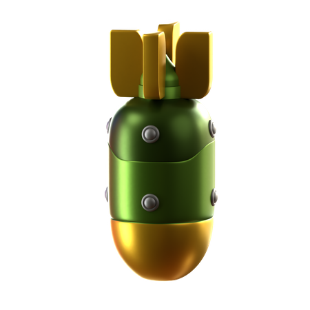 Bomba atómica  3D Icon