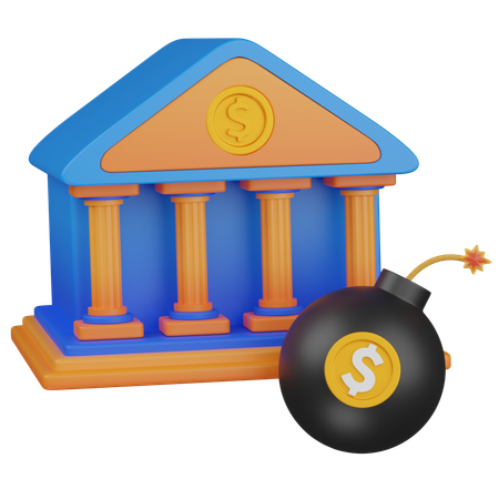 Bomba bancaria  3D Icon