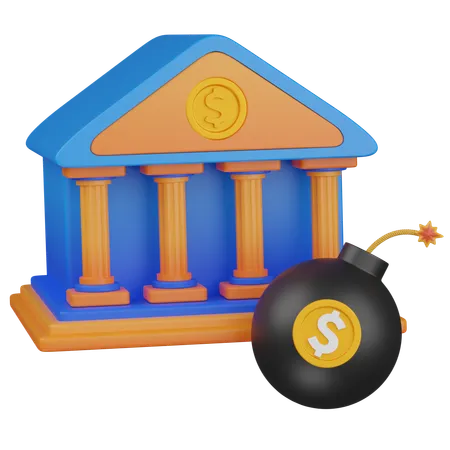 Bomba bancaria  3D Icon