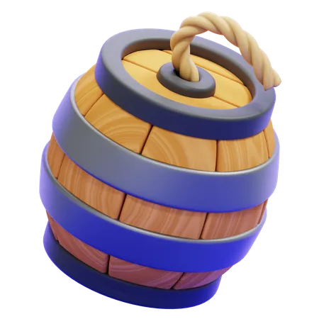 Bomba de barril  3D Icon