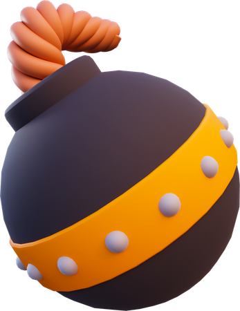 Bomba de baixo poli  3D Icon