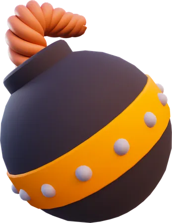 Bomba de baixo poli  3D Icon