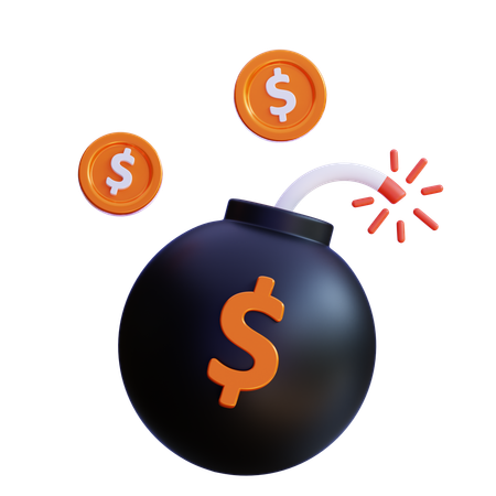 Bomba de dinero  3D Icon