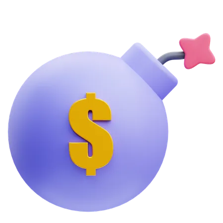 Bomba de dinero  3D Icon