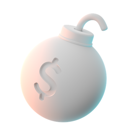 Bomba do dólar  3D Icon