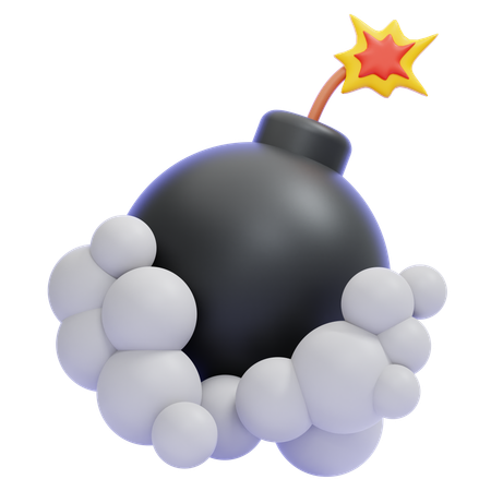 Bomba de humo  3D Icon