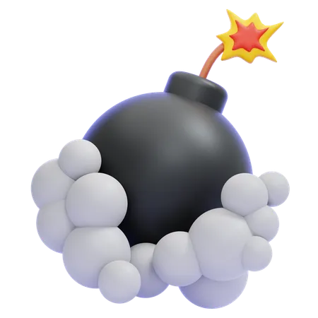 Bomba de humo  3D Icon