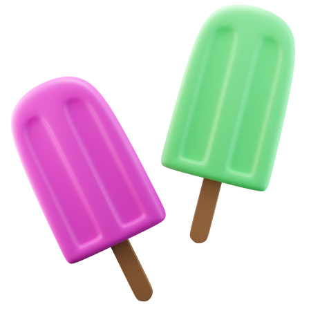 Paletas de hielo  3D Icon