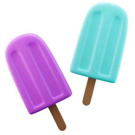 Paletas de hielo  3D Icon