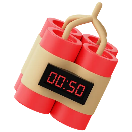 Bomba de tiempo  3D Icon