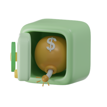 Bomba de dólar  3D Icon