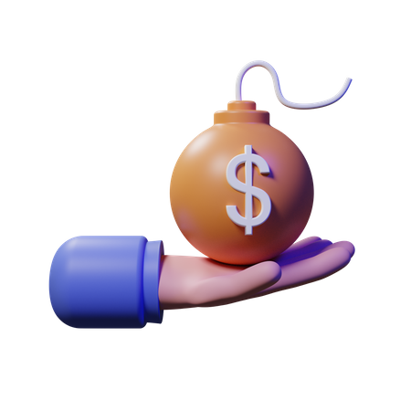 Bomba do dólar  3D Illustration