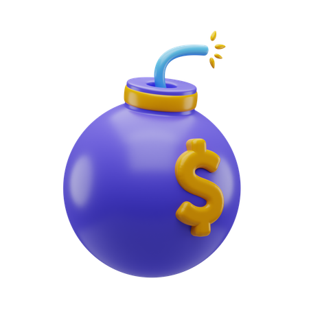 Bomba del dollaro  3D Icon