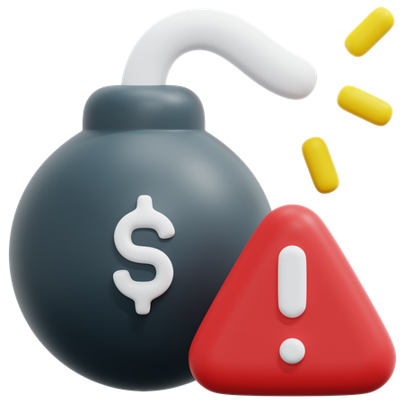 Bomba financiera  3D Icon