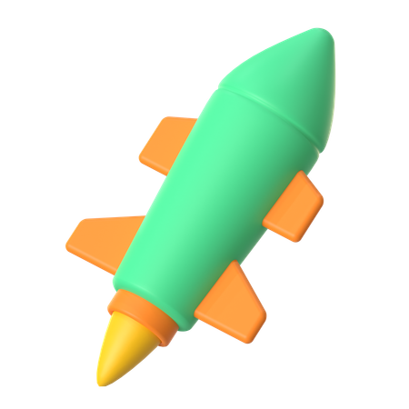 Bomba foguete  3D Icon